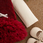 Solid Colour Baby Girl Dress – Long Sleeve Bow Winter Dress for Girls (0–24 Months)