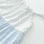 Summer Girls' Clothing Polka Dot Striped Flower Patch Vest Skirt Girls' Fashion Dress 3-7 Years Old Girls Clothes Kids Clothes