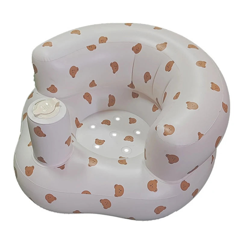 Inflatable Baby Seat Sofa Bathroom Stool Baby Resting Armchair Baby Feeding Dining Chair Learning Sitting Seats