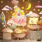 Kids Star Projector Night Light with 12 Films, Bluetooth Music and Rechargeable LED Lamp