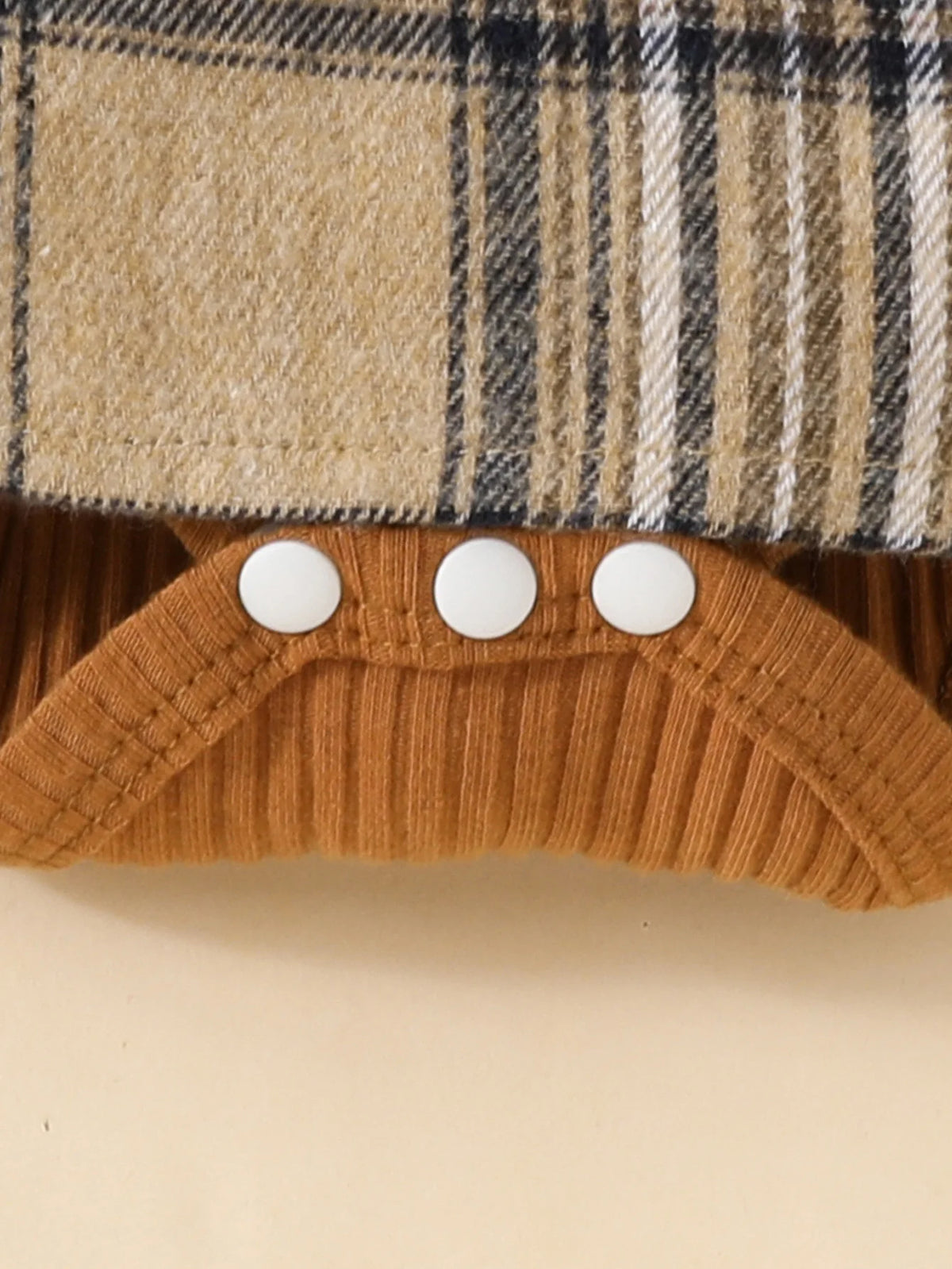 Baby Gilrs Long Sleeve Autumn/Winter Plaid With Bow Honey Jumpsuit For Newborn-18M Vacation Wear +Headband